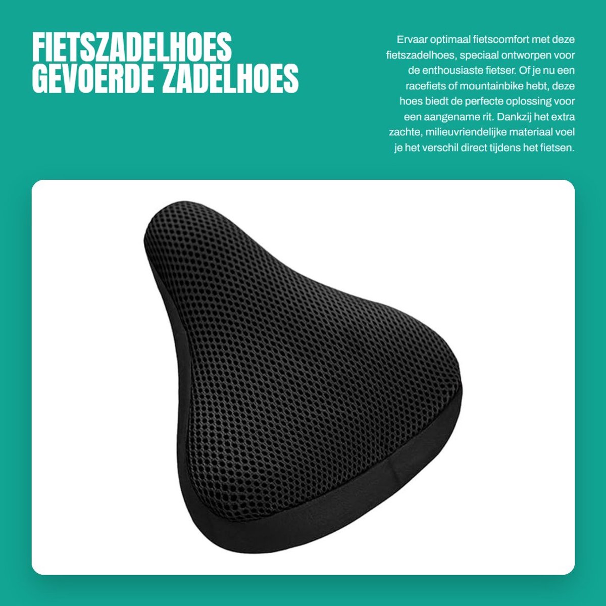 Dailygoods- Fietszadelhoes Antislip - Gevoerde Zadelhoes - Ademend