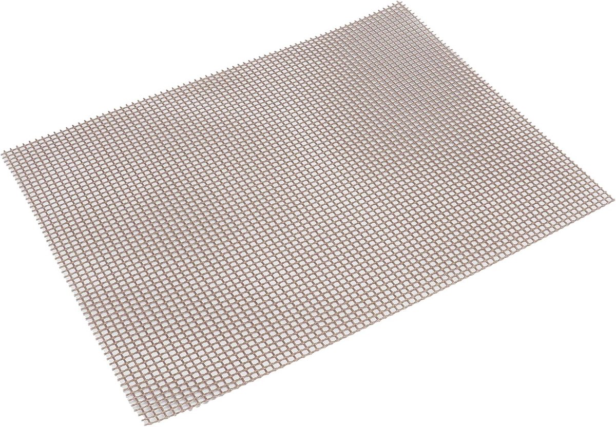 Grillmat Set Barbecue Plaat Barbecueën Buiten Non-stick Coating 30x40cm Bruin