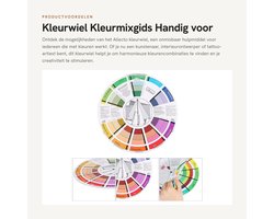 Dailygoods- Kleurwiel 23,5 cm - Kleurencirkel - Kleurencombinaties - Schildergereedschap - Onderwijs - Beginners hulpmiddel