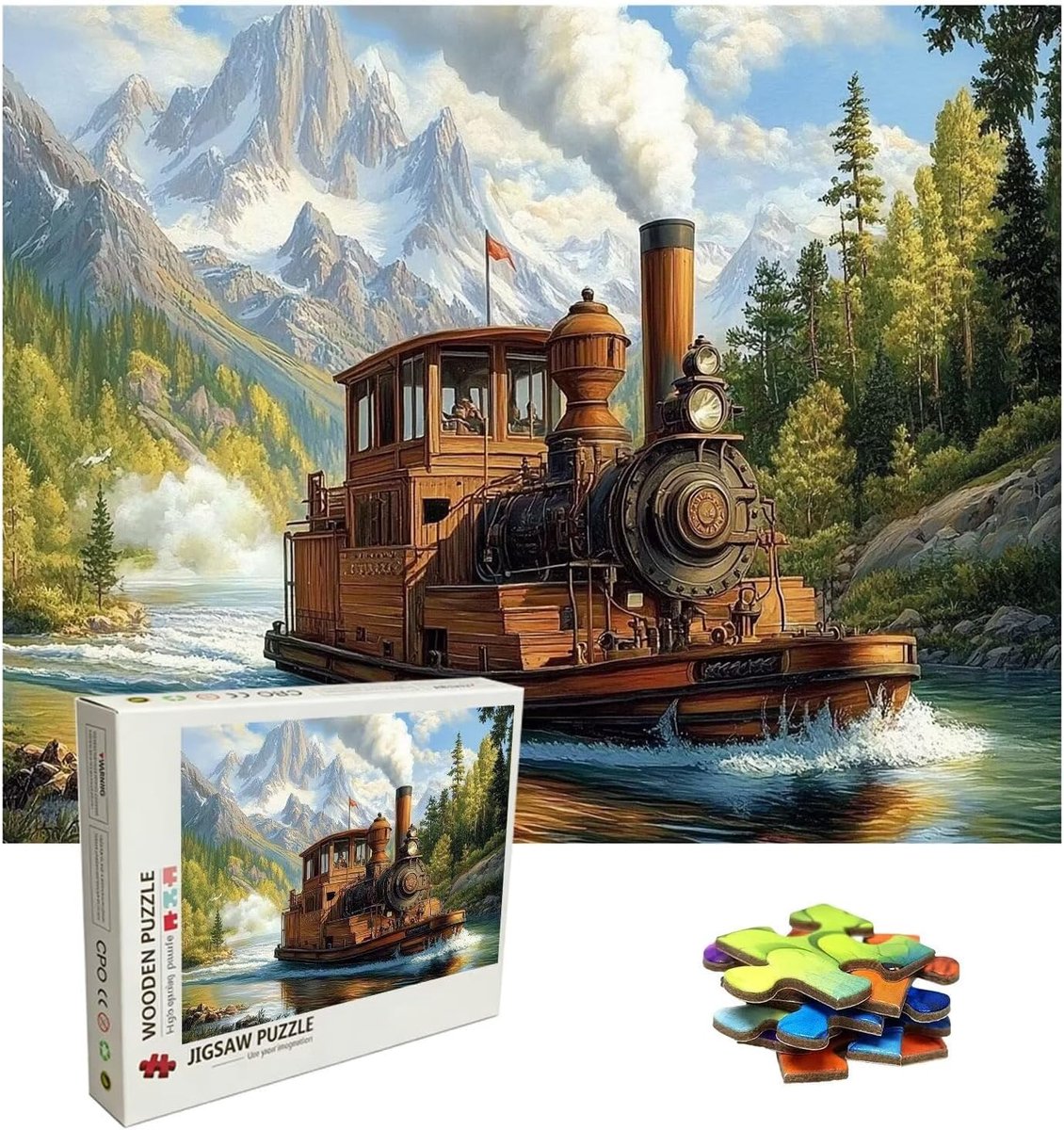 Legpuzzels Volwassenen - Houten Puzzels - Ontspanning Thuis - 3000 Stukjes - 120 x 90 cm - Landschap
