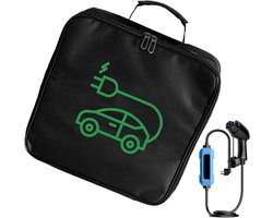 EV Autolader Tas - Slangen Organizer - Auto Opslag - Kabel Warboelvrij - 32 x 32 x 4 cm - Zwart