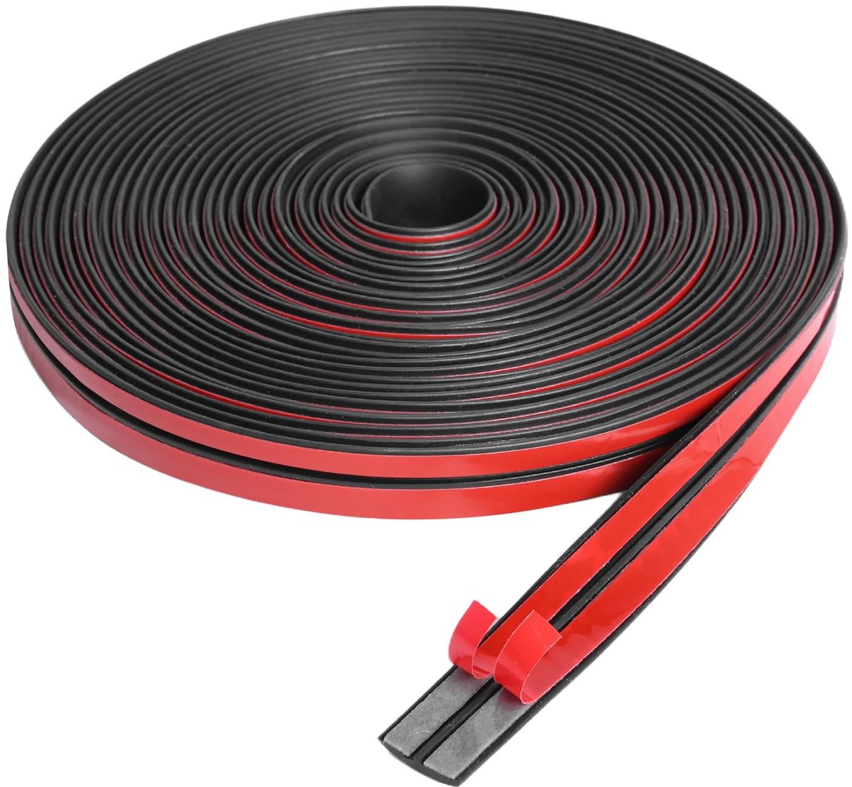 Dailygoods- Voorruitafdichting 6 m x 14 mm - T-vormige Afdichtstrip - Rubber Afdichting - Geluidsisolatie - Warmte-isolatie - Zelfklevend Ontwerp - Deurafdichting