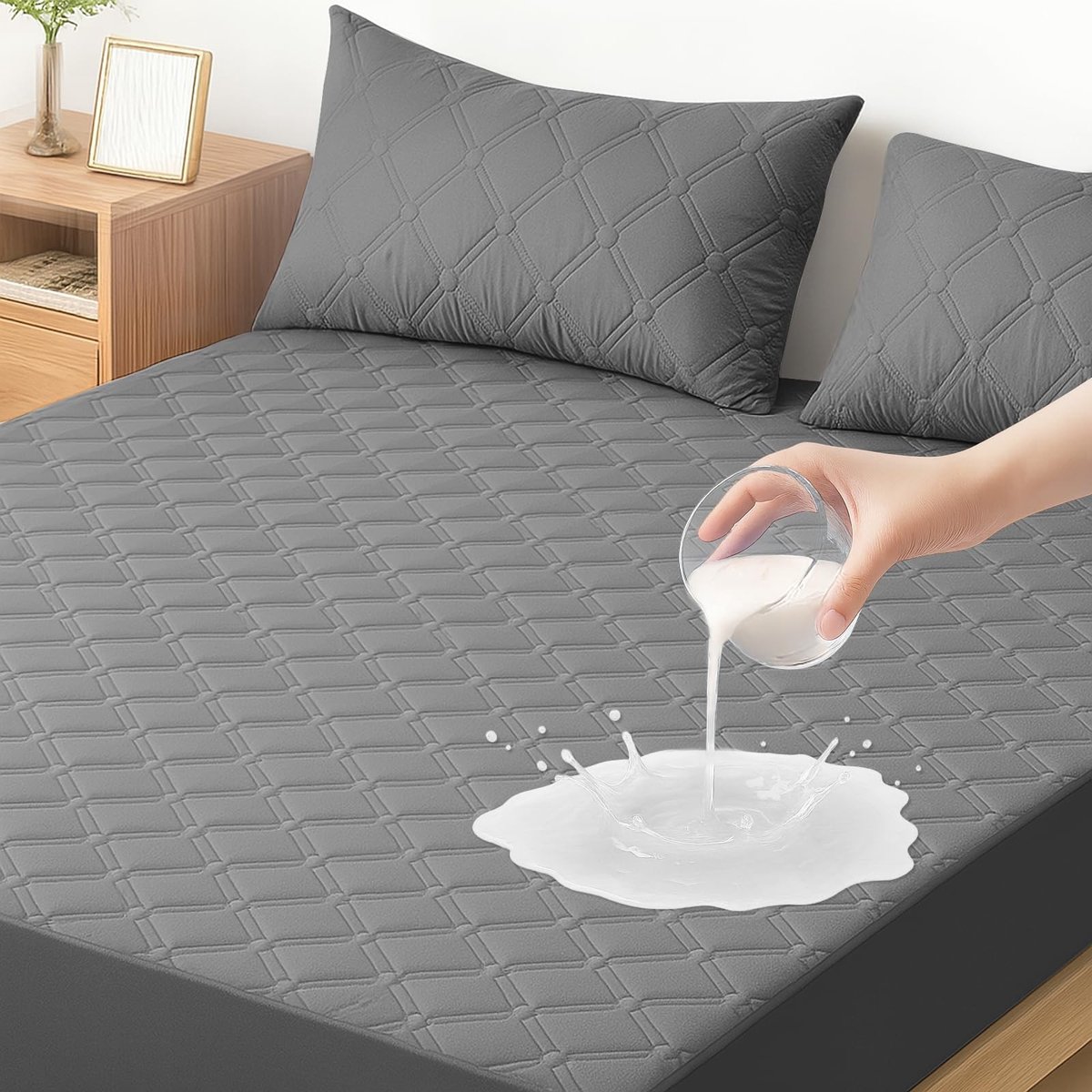 Dailygoods- Matrasbeschermer Waterdicht - Hypoallergeen - Zacht/Ademend - Extra Diep tot 30 cm - Machinewasbaar - Duurzaam - Matrashoes