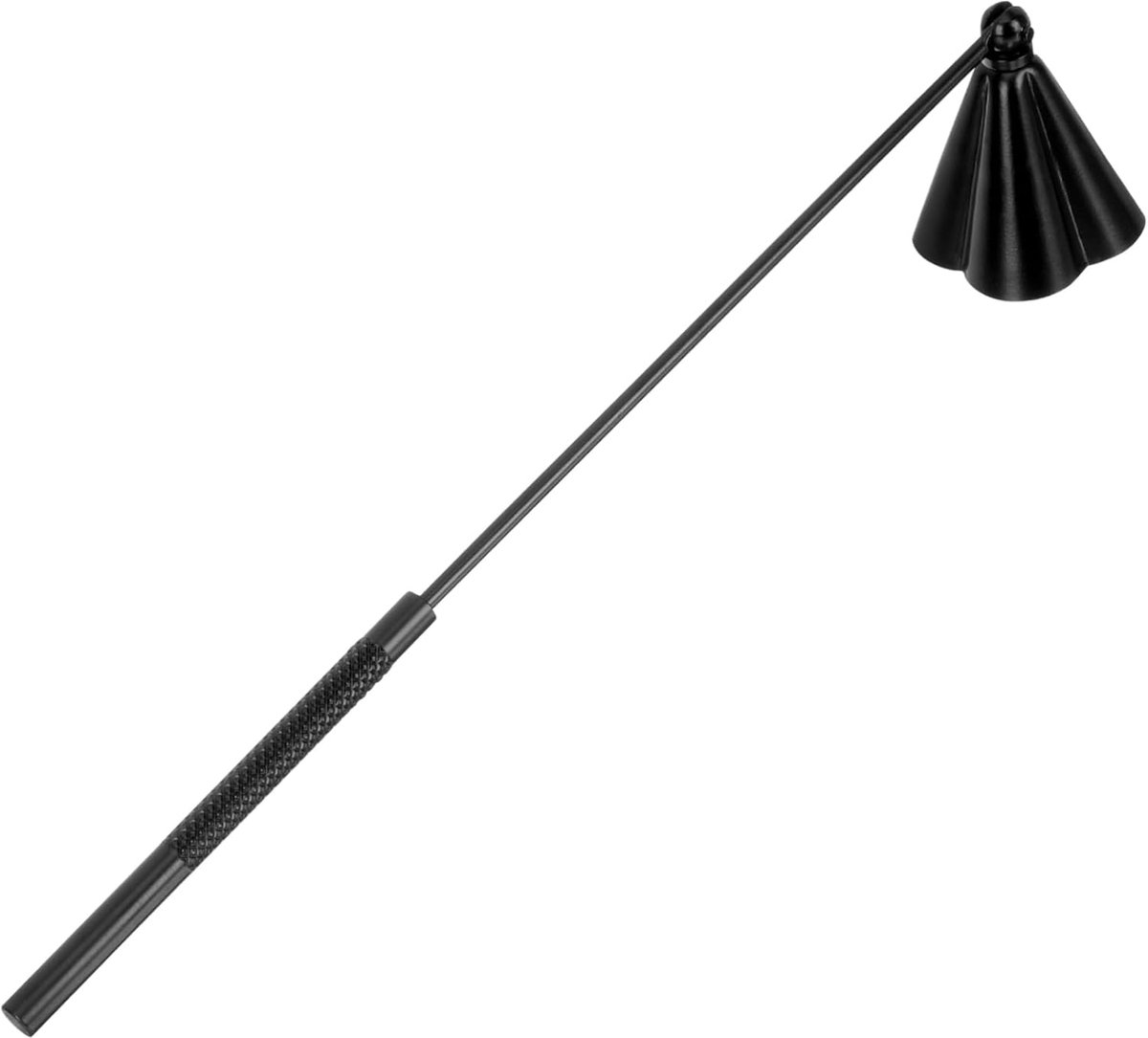Kaarsenblusser - Kaars accessoire - Veilig doven - Roestvrij staal - 21 cm lengte - Zwart