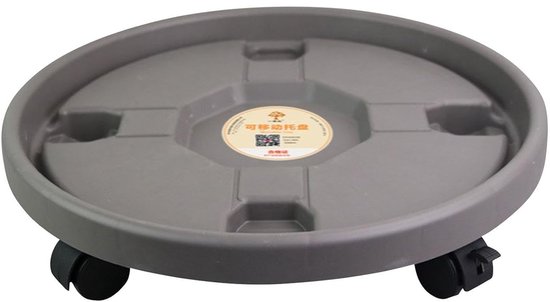 Rolplantenstandaard - Plantroller basis - Planten verplaatsen - Waterdicht ontwerp - 30.8 cm - Zwart