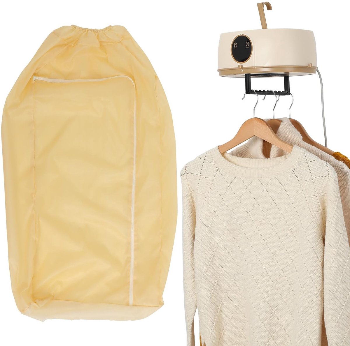 Vouwbare Kledingdroger Mini Wasdroger Snel Kleding Drogen Constante Temperatuur 28.4 cm Wit