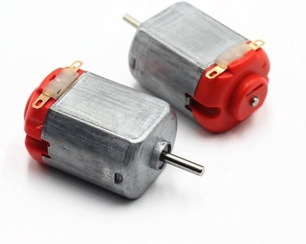 Model Auto Motor - Kleine DC Motor - Hobby DIY - Metalen Schaal - 25x20x15mm - Zilver