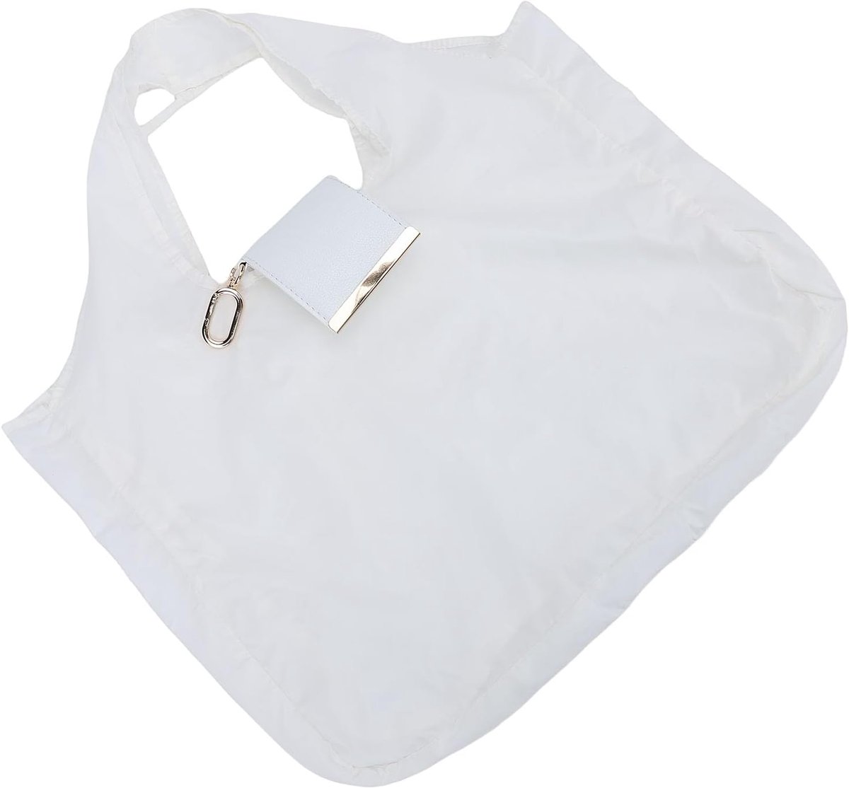 Opvouwbare Handtas - Nylon Tas - Boodschappen Doen - Met Sleutelhanger - 28x29cm - N.v.t.