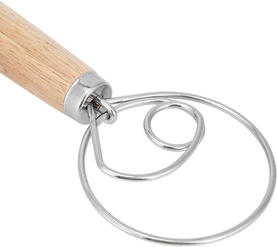 Deegmixer Set - Keuken klopper - Bakken Ingrediënten Mengen - Ergonomisch Houten Handvat - 2 Stuks - Niet Van Toepassing — afbeelding 4