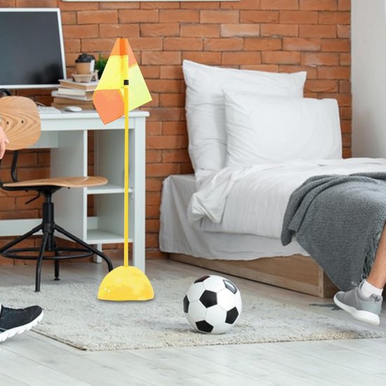 Voetbal Trainingspalen - Agility Palen - Sport Training - Stabiele Basis - 11x21 cm - Zwart — afbeelding 3