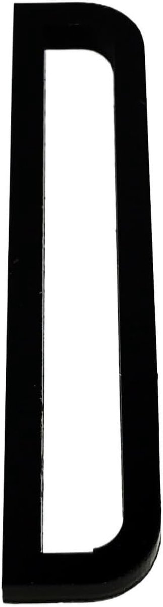 Huisnummer - Adresbord Modern - Huis Identificatie - Zelfklevend ABS - 8/10 cm - Zwart