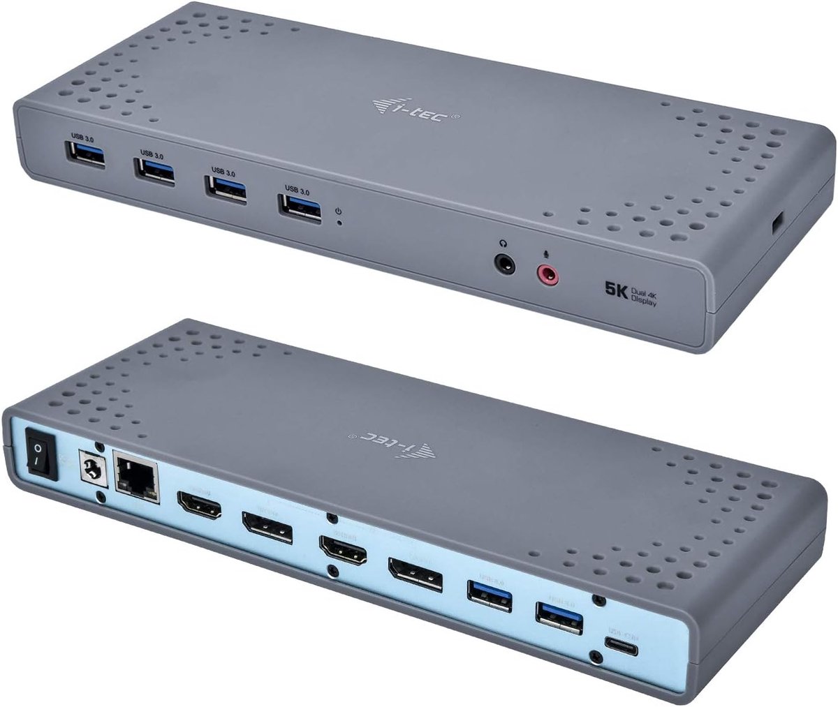 Universele Docking Station - Laptop Hub - Multitasking Werkplek - Dubbel 4K Display - 223 x 88 x 27 mm