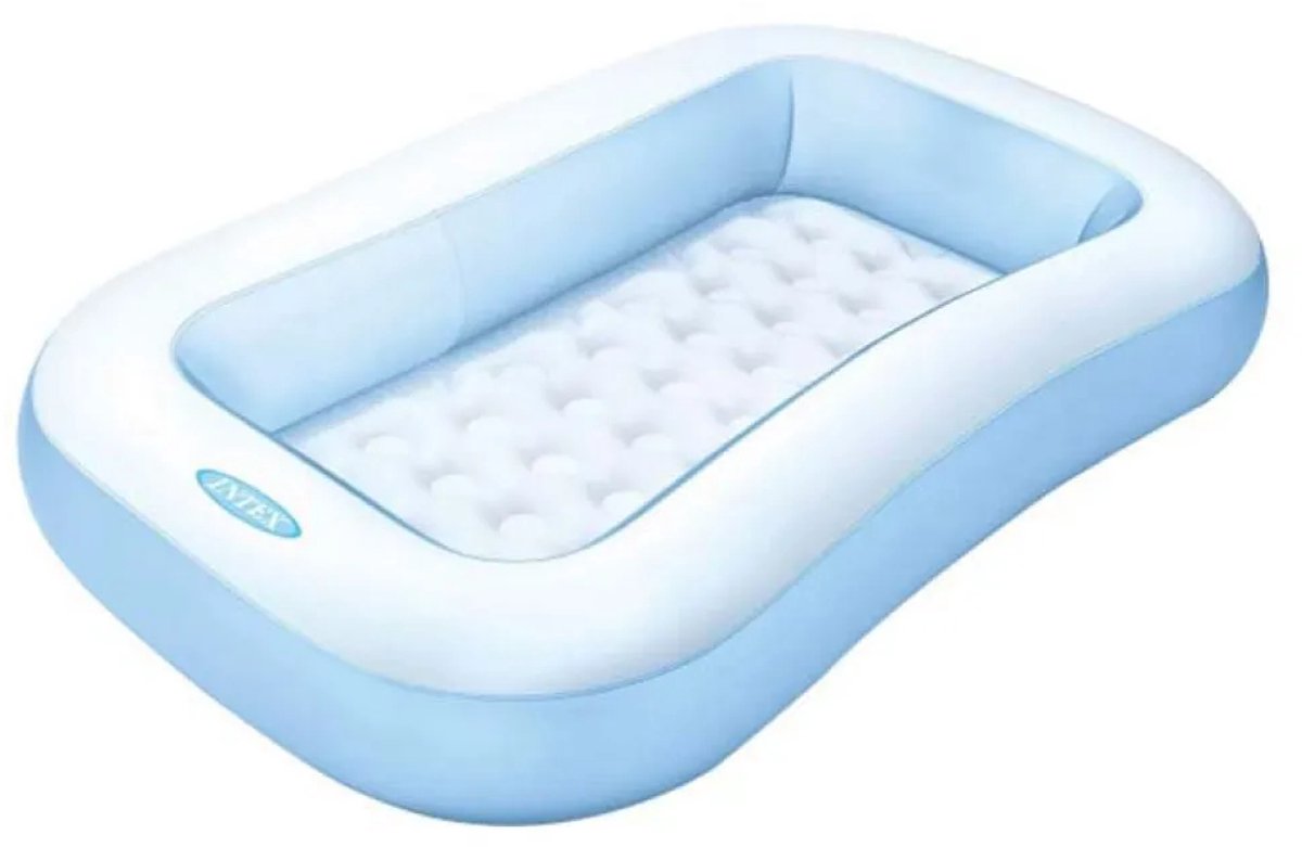 Intex Rechthoekig Opblaaszwembad Blauw - 166 x 100 x 25 cm — afbeelding 11