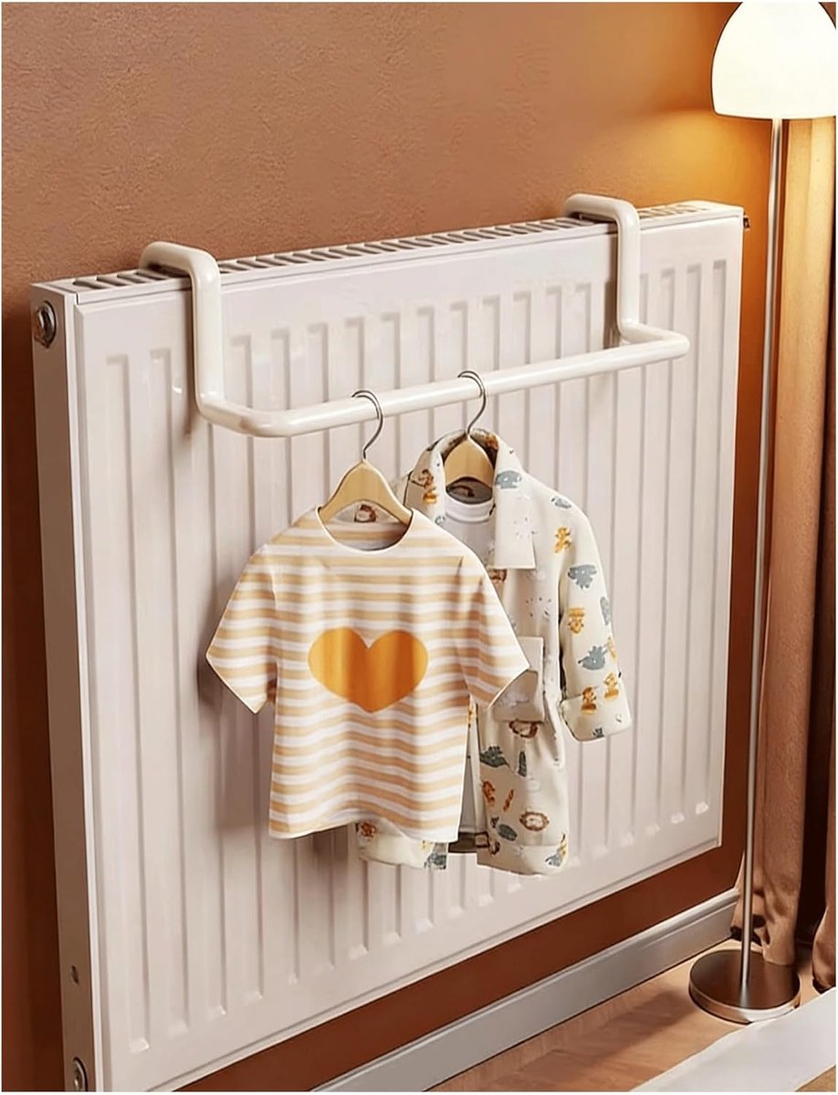 Droogrek Radiator - Kledinghanger Haken - Was Drogen - Stevig IJzer Ontwerp - 35 cm Lengte