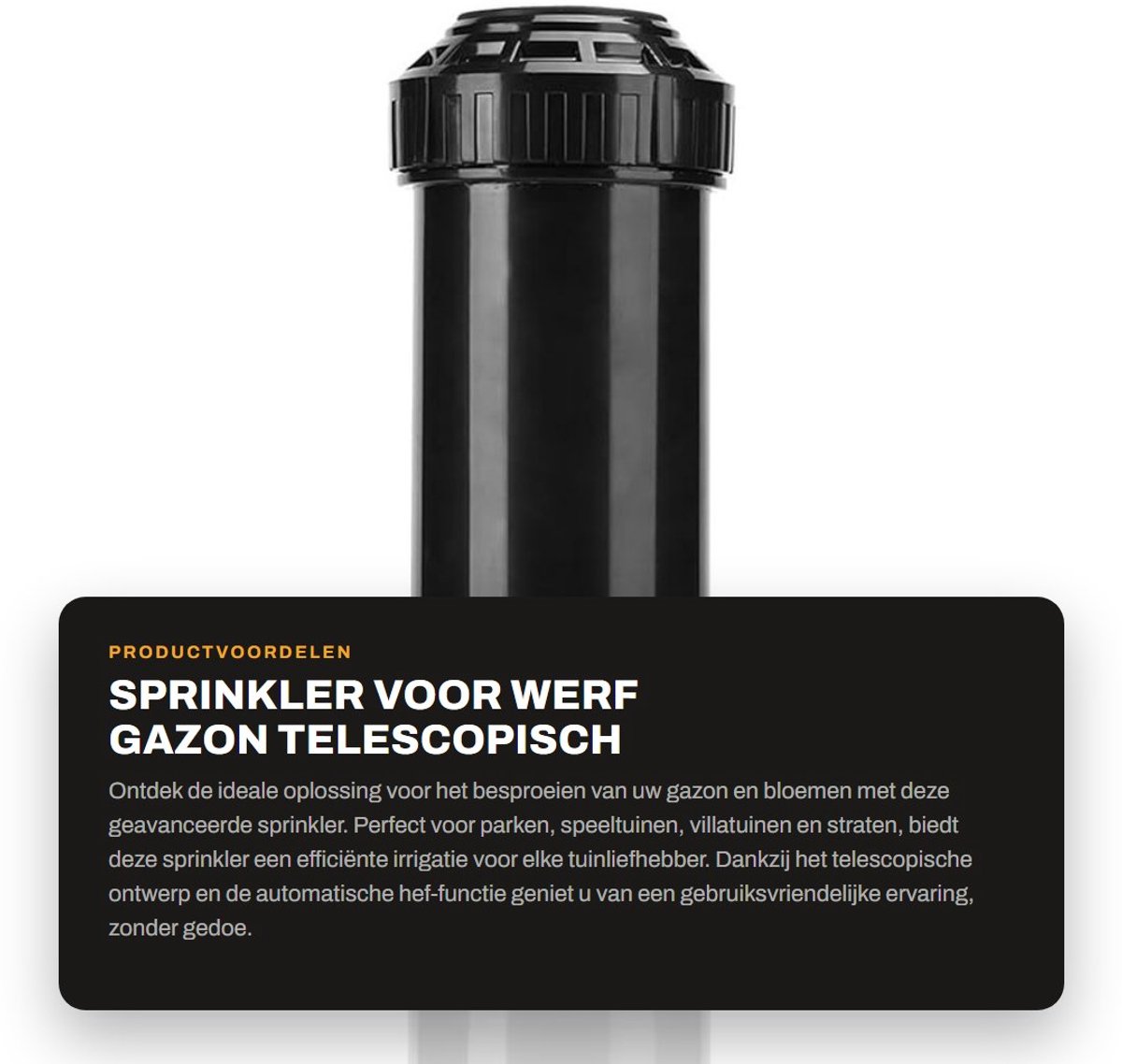 Dailygoods- Sprinklers Roterend Mondstuk - Tuin Irrigatie - Automatische Hef-functie - Bereik Stelschroef - Geschikt voor Gazons - Eenvoudige Bediening - Tuinsprinkler