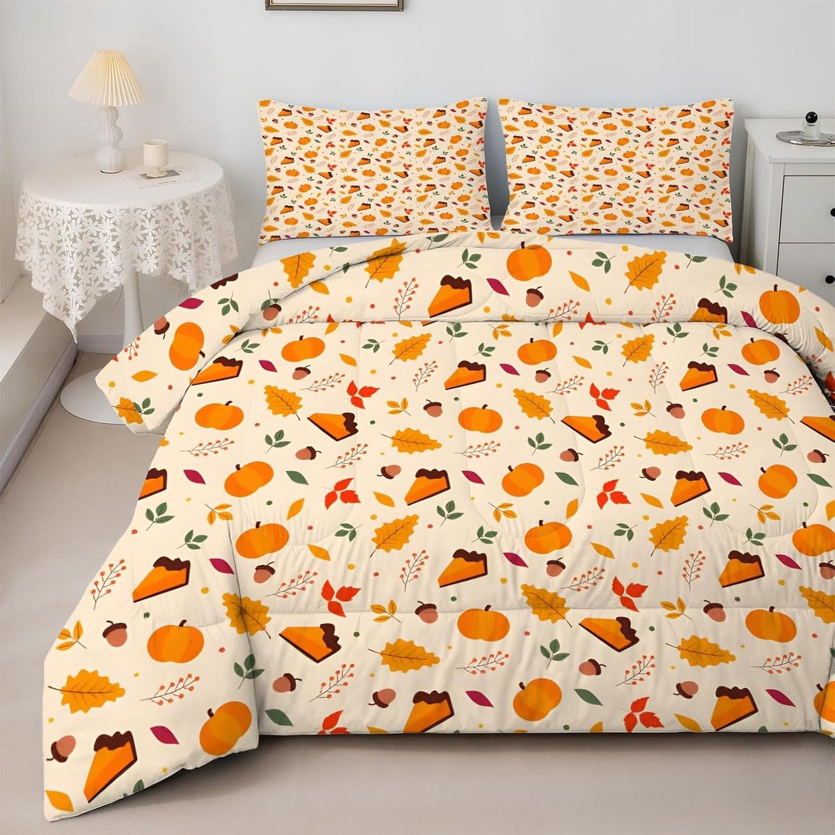 Dekbed set - Omkeerbaar beddengoed - Comfortabel slapen - U-vormige vulling - 200x200 cm -