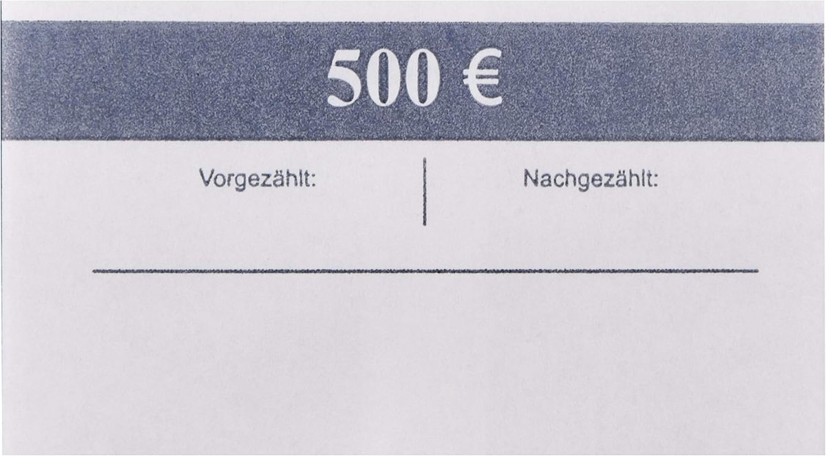 Bankbiljet Rolletjes - Geldwikkels - Geld Sorteren - Duitse Kwaliteit - 100 Stuks - Grijs