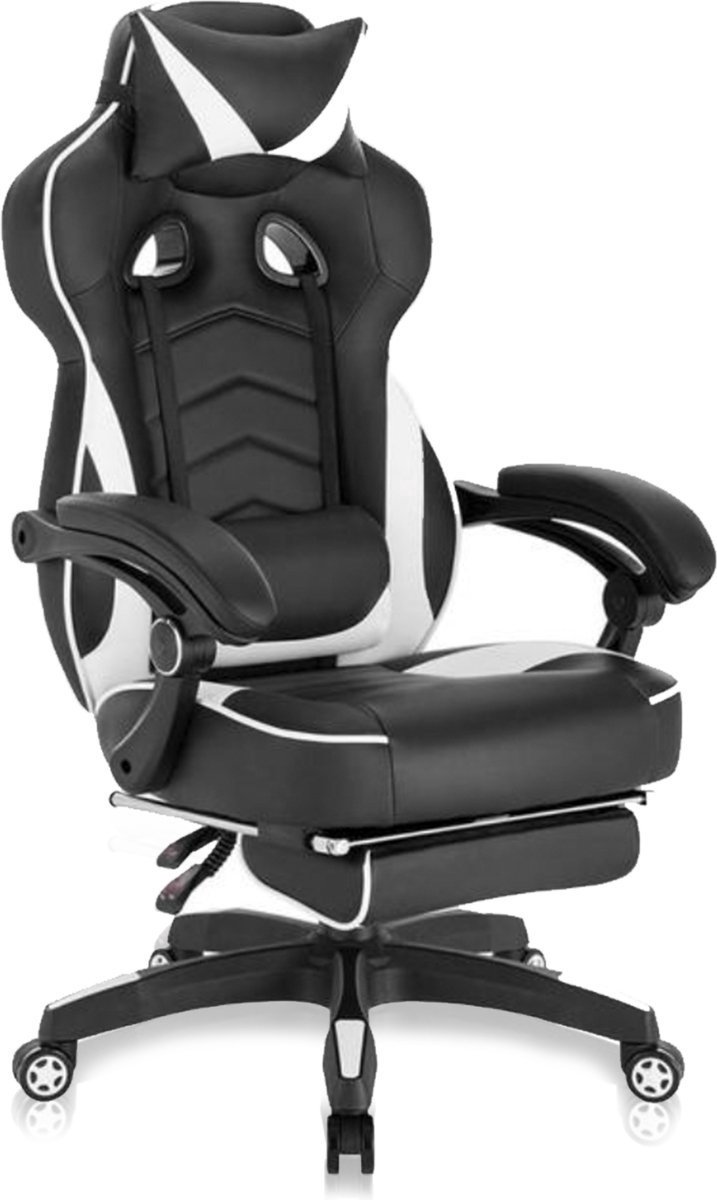 Gaming Stoel - Premium, Met voetsteun en Ergonomisch - Geschikt voor Eetkamer, Keuken en Woonkamer