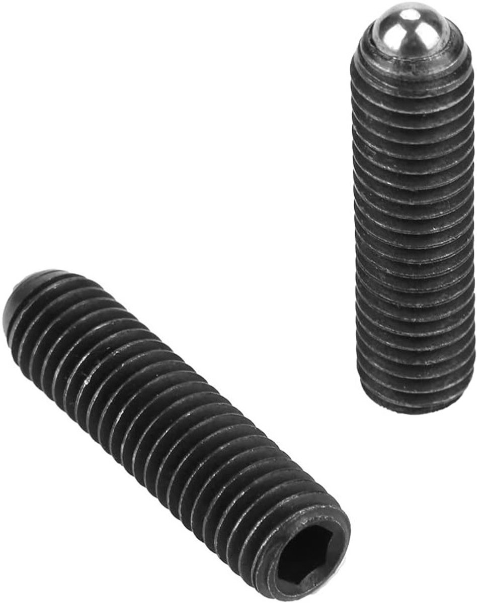 Set van 10 M8 Veerplungers van Koolstofstaal, 30mm Lang, Geschikt voor Diverse Toepassingen en Industrieel Gebruik