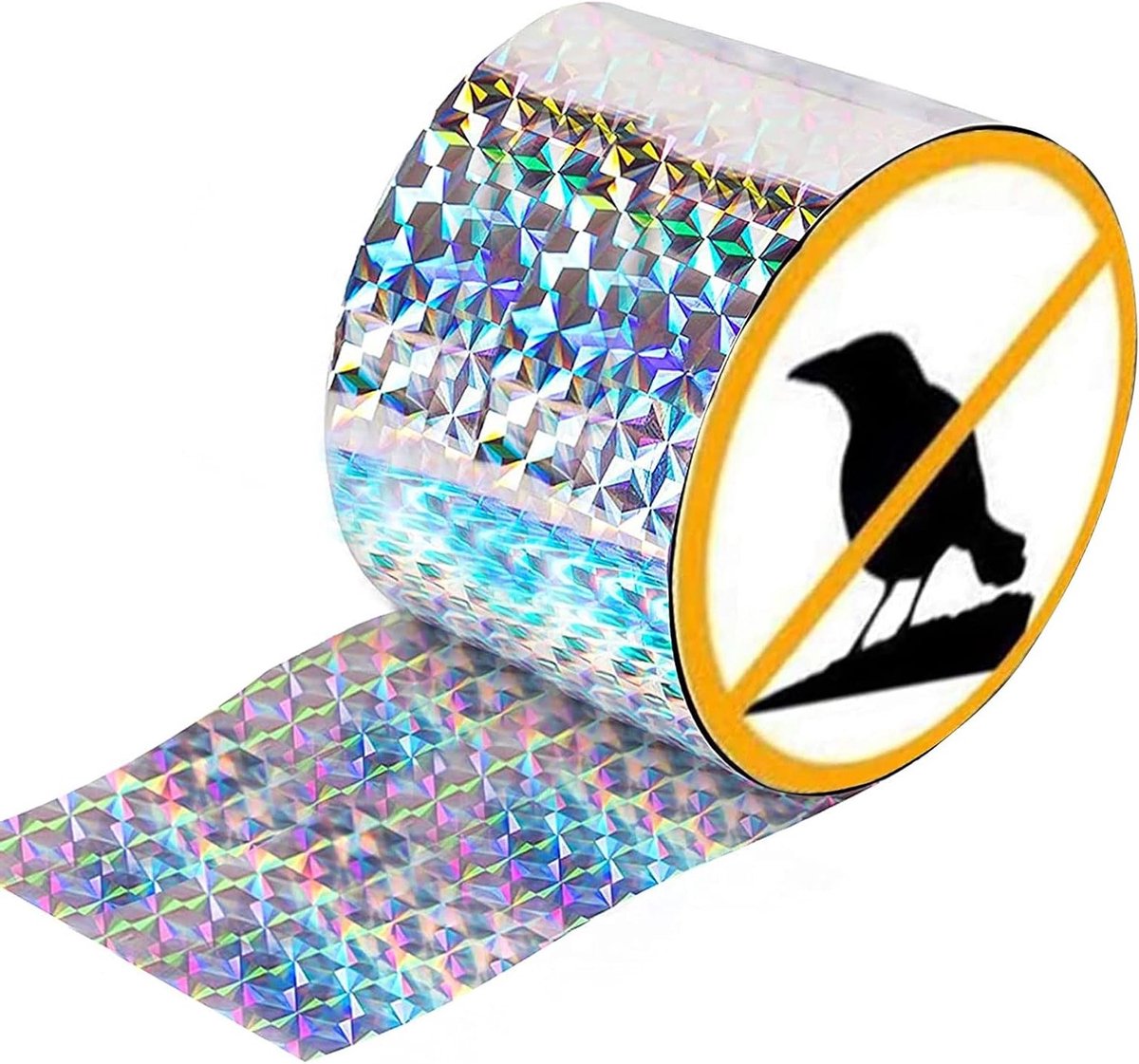 Effectieve Vogelverschrikker voor Balkon, 80 m x 4.8 cm, Reflecterende Tape en Vogelafschrikking, Bescherming tegen Duiven en Vogels