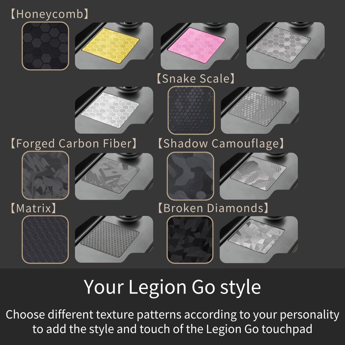 Luck&Link Touchpad Protector for Legion Go, Touch Pads Protective Skin Texture Sticker for Legion Go Touch Trackpads - ShopVlot