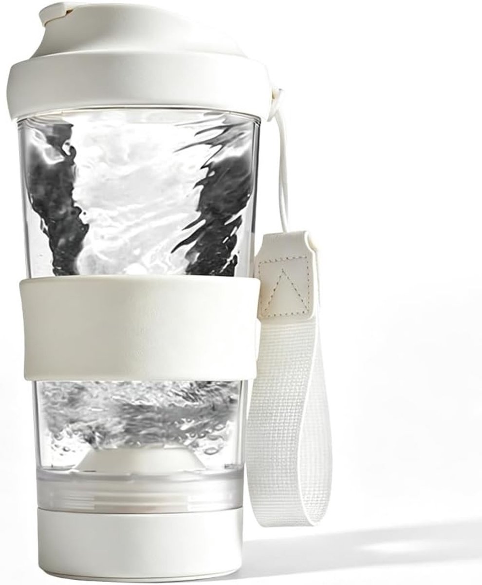 Eiwitshaker - Wit - 530 ml - Elektrische Shaker met USB-C Oplaadfunctie - Voor Eiwitshakes en Maaltijdvervanging