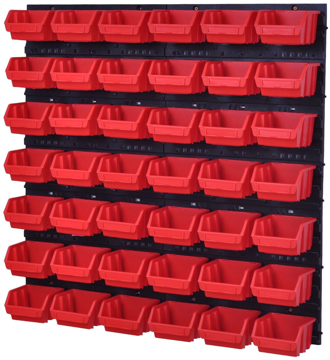 Gereedschapswand met 42 Rode Kuipjes - Professionele Organizer