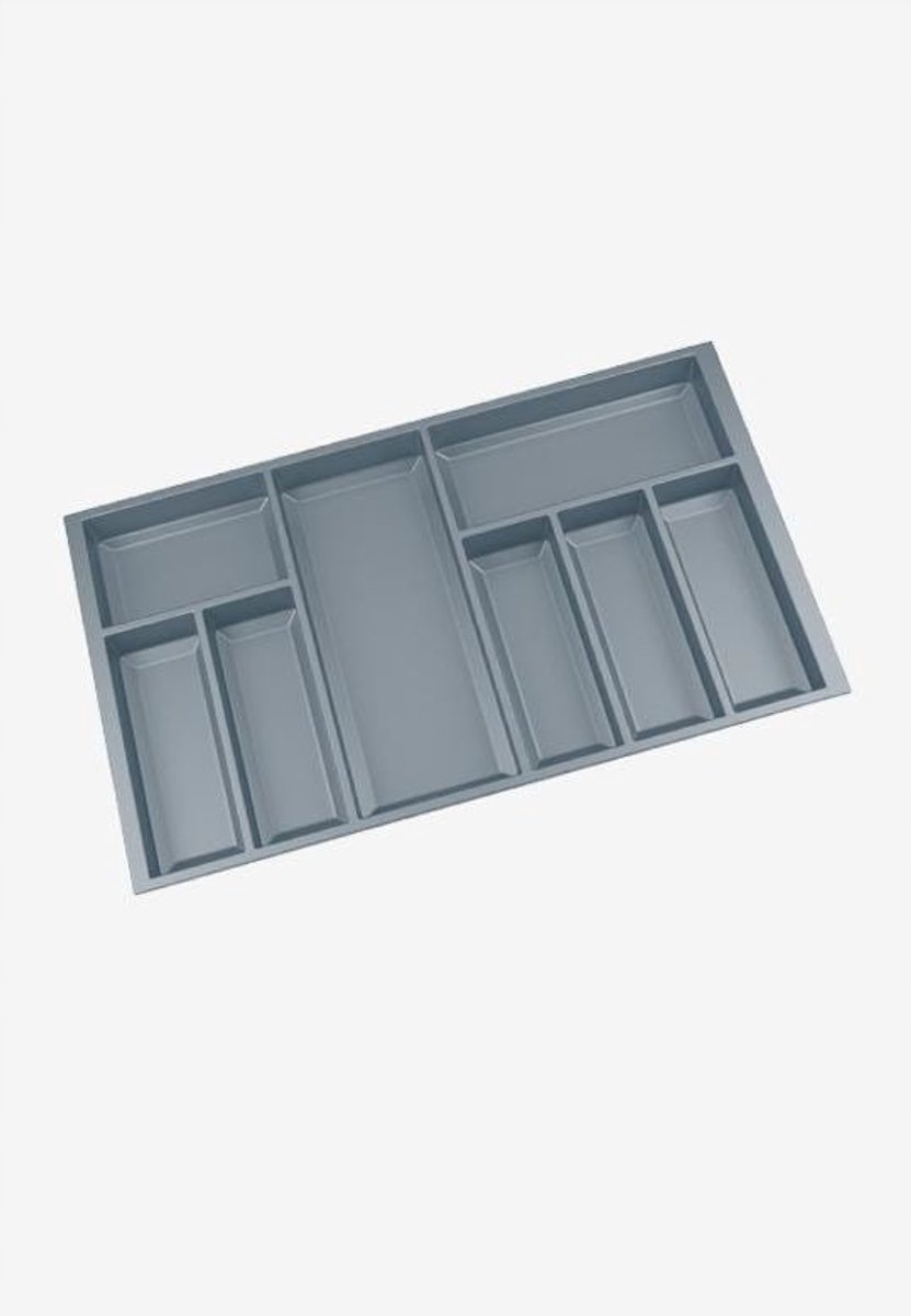 Merkloos Bestekbak Organizer 74x45cm Grijs - Op Maat Te Knippen