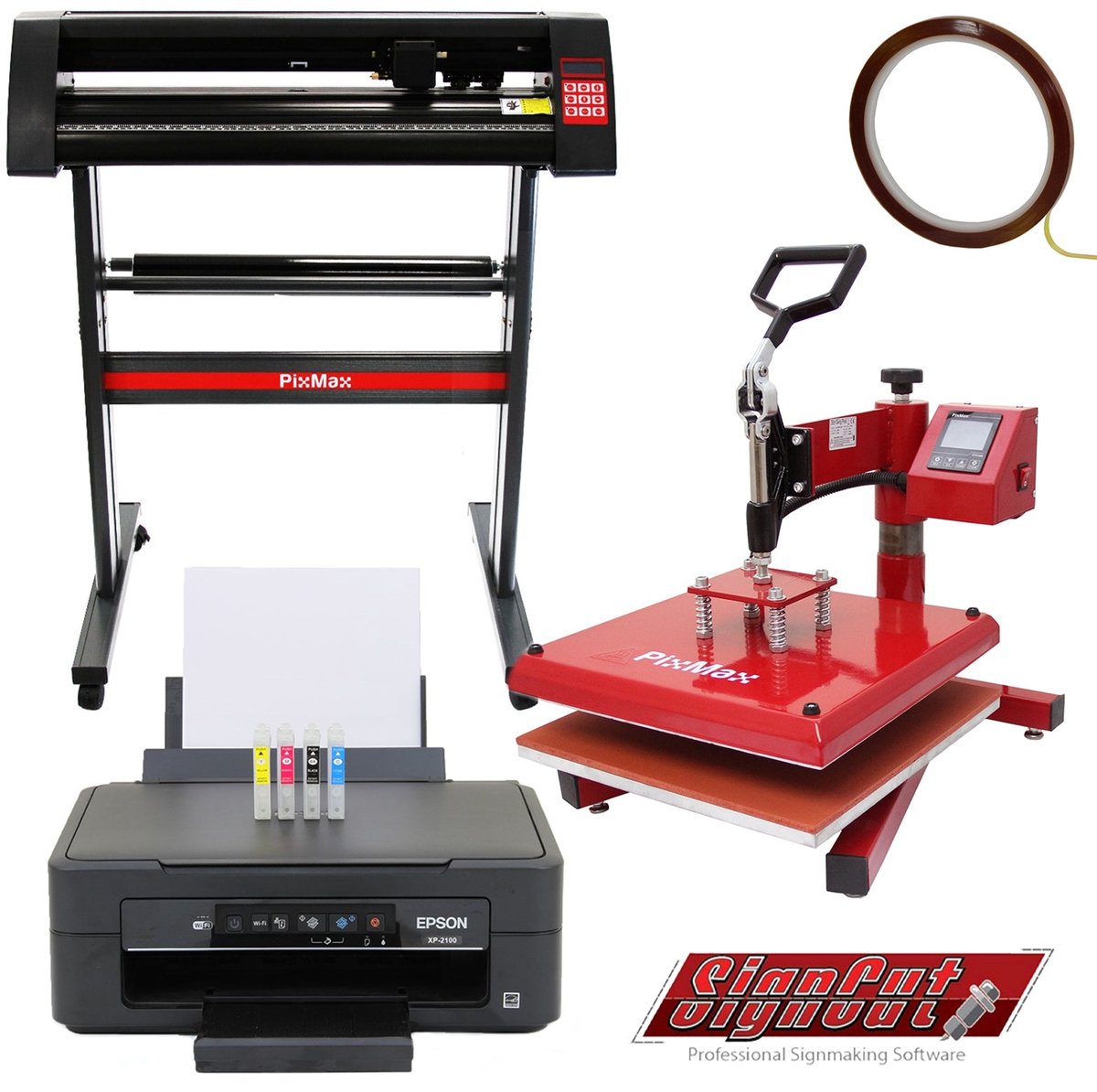 Creatieve set - 38 cm draaibare pers - 720 mm snijder - inktankprinter