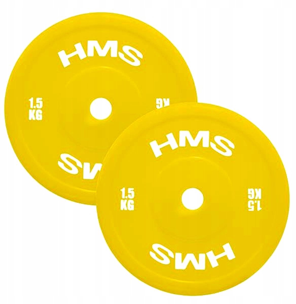 HMS TPP01 Olimpische Halteringsschijven 2x1,5kg Geel