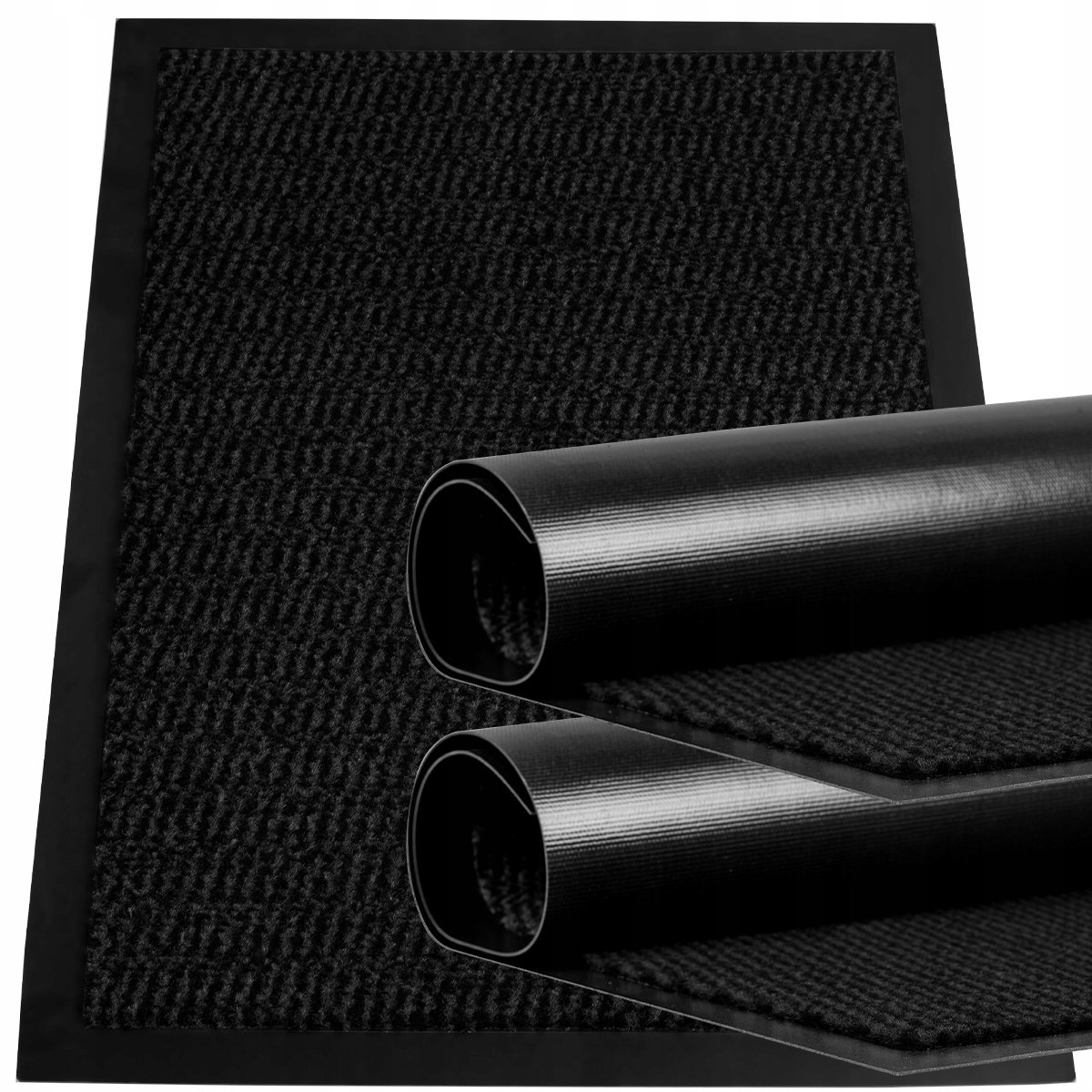 Set van 2 Antraciet Deurmatten 60x90cm - Antislip & Absorberend