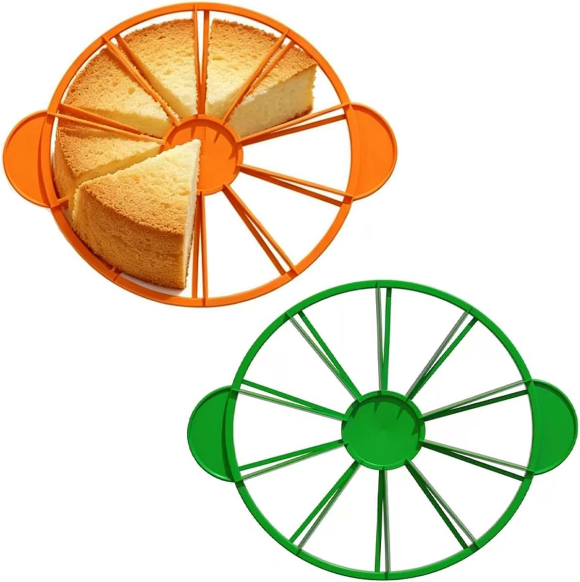 1 stuk - Ronde taartsnijder - Taartbodemverdeler - Snijder - Bakgereedschap - 32*27 cm - Groen