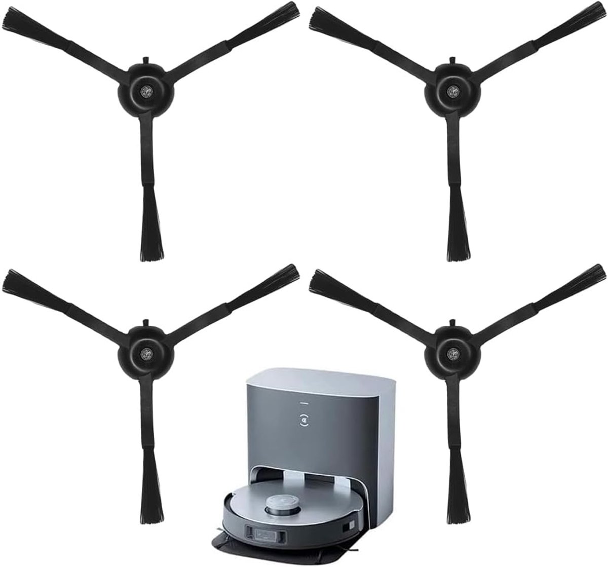 4 stuks serie accessoires zijborstel zijborstels voor Roborock S8 MaxV Ultra Q5 Max+ S8 Pro Ultra S7 MaxV Ultra, Qrevo - ShopVlot