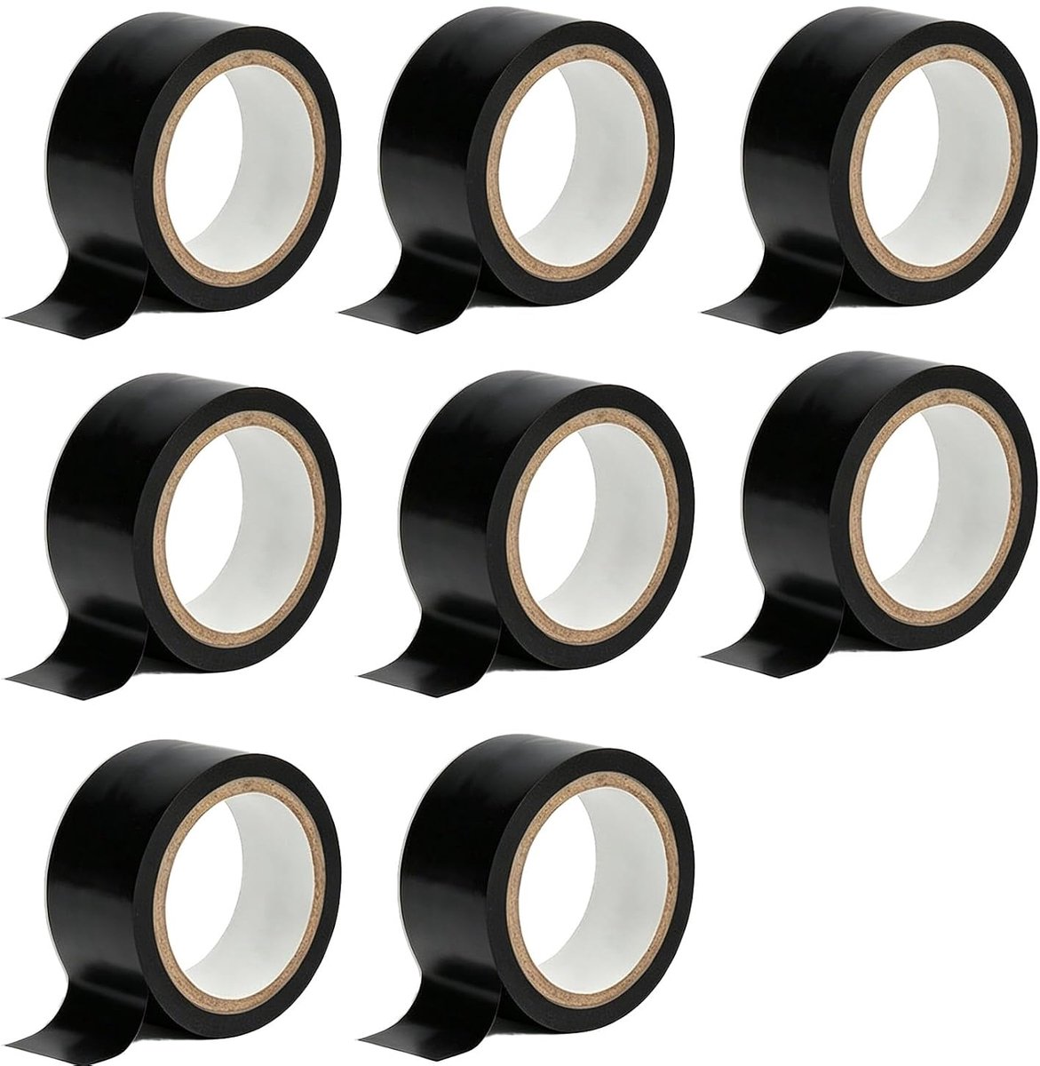 Isolatietape voor elektriciens van pvc, 8 rollen waterdichte elektrische tape, zelfklevend, 30 mm x 20 m, sterke - ShopVlot