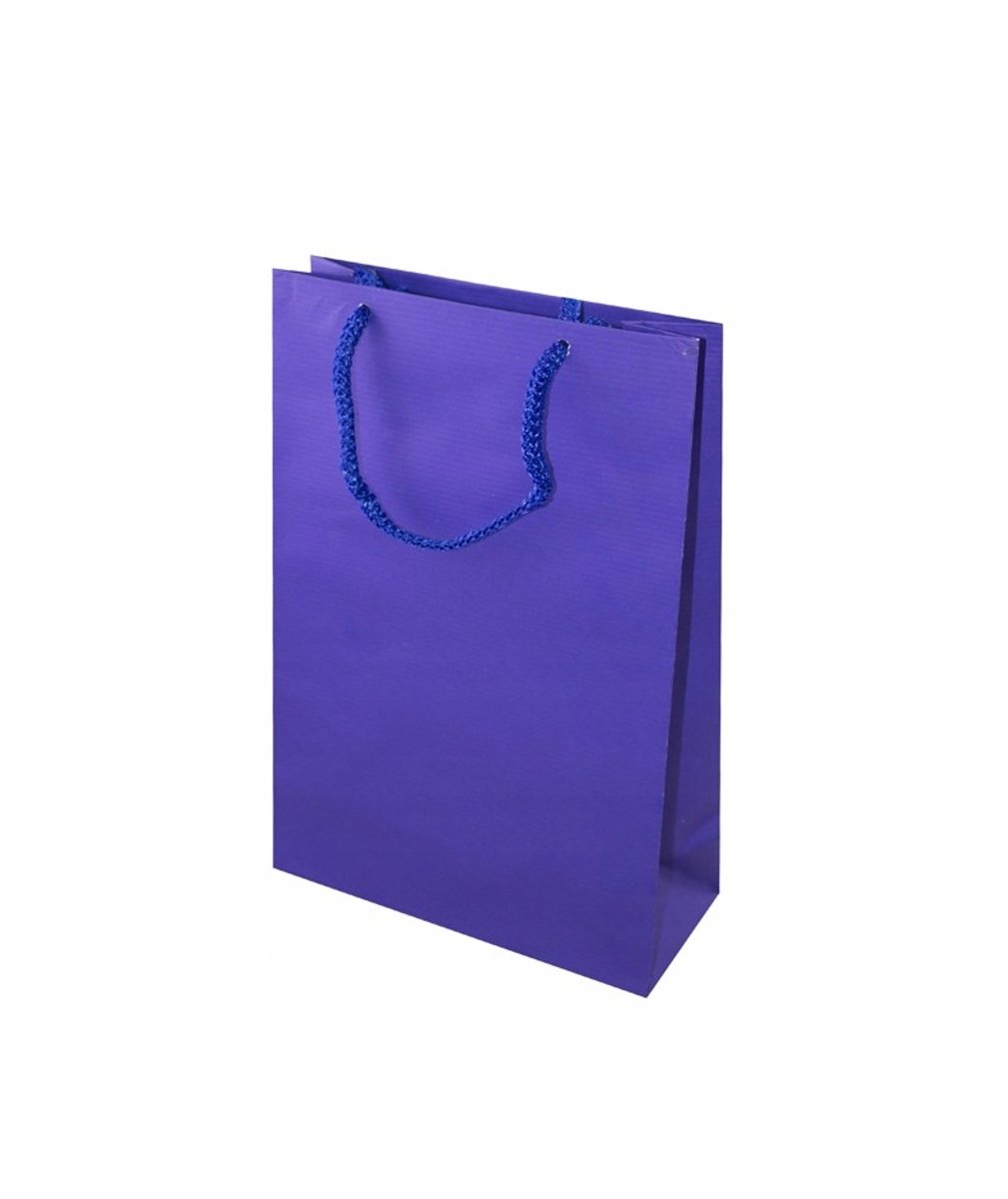 Papieren Cadeautas Donkerblauw Prestige 17x7x25 cm - Set van 5
