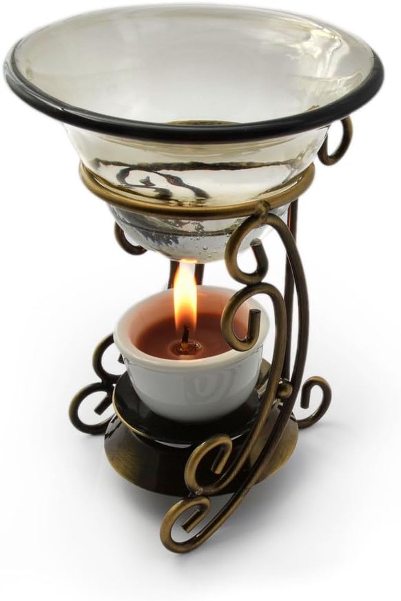 Aroma lamp - metaal - elegant design - creëert een rustgevende geur - ShopVlot