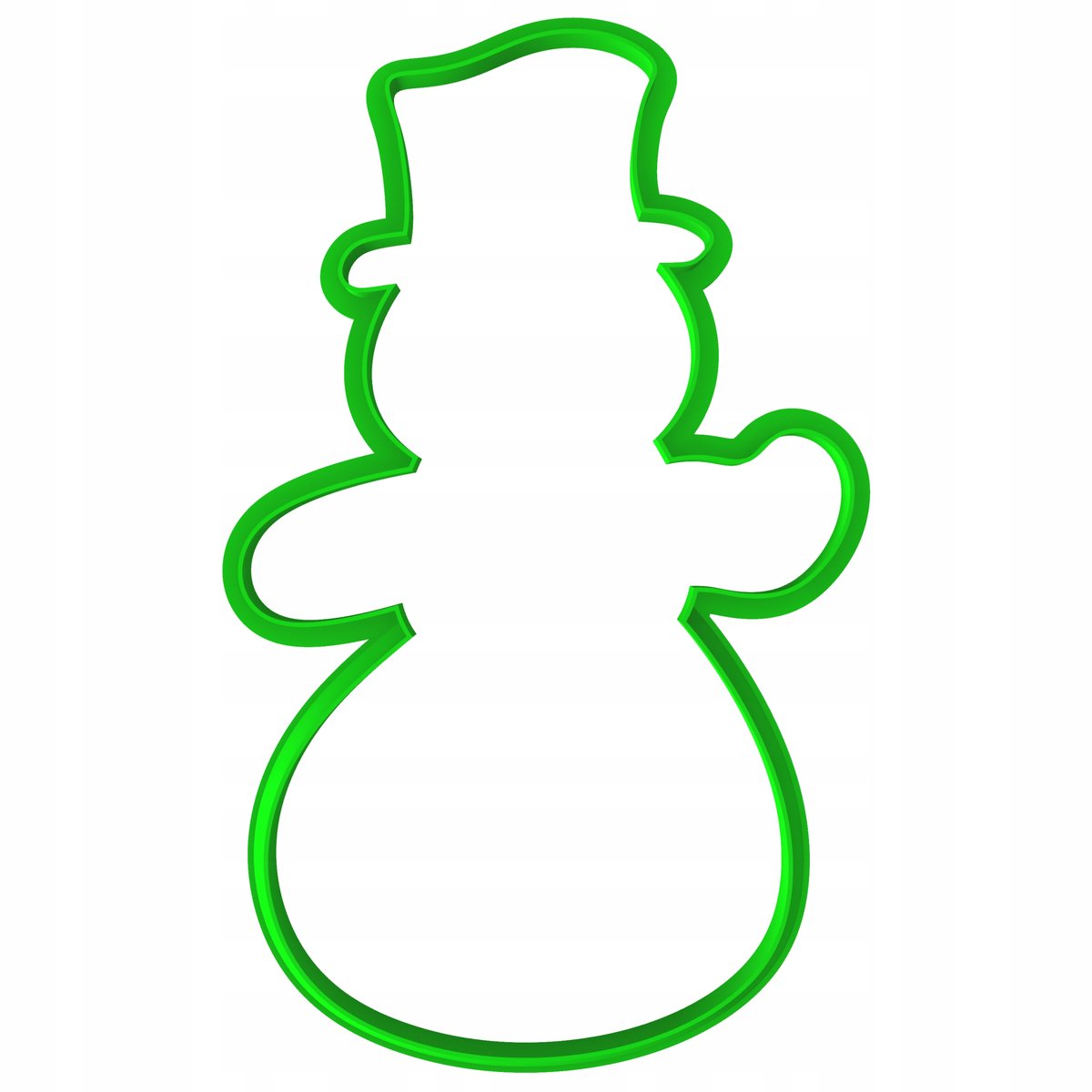 Grote XXL Kerstkoekjesvorm - Sneeuwpop 18cm - Perfect voor Bakken