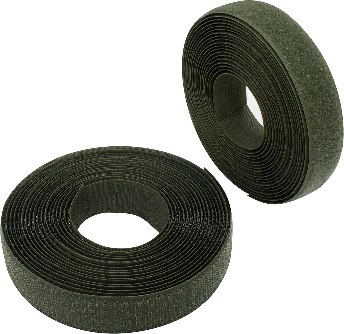 Wrap band 25 mm - polyamide/polyester - olijfgroen - ideaal voor het organiseren van kabels - ShopVlot