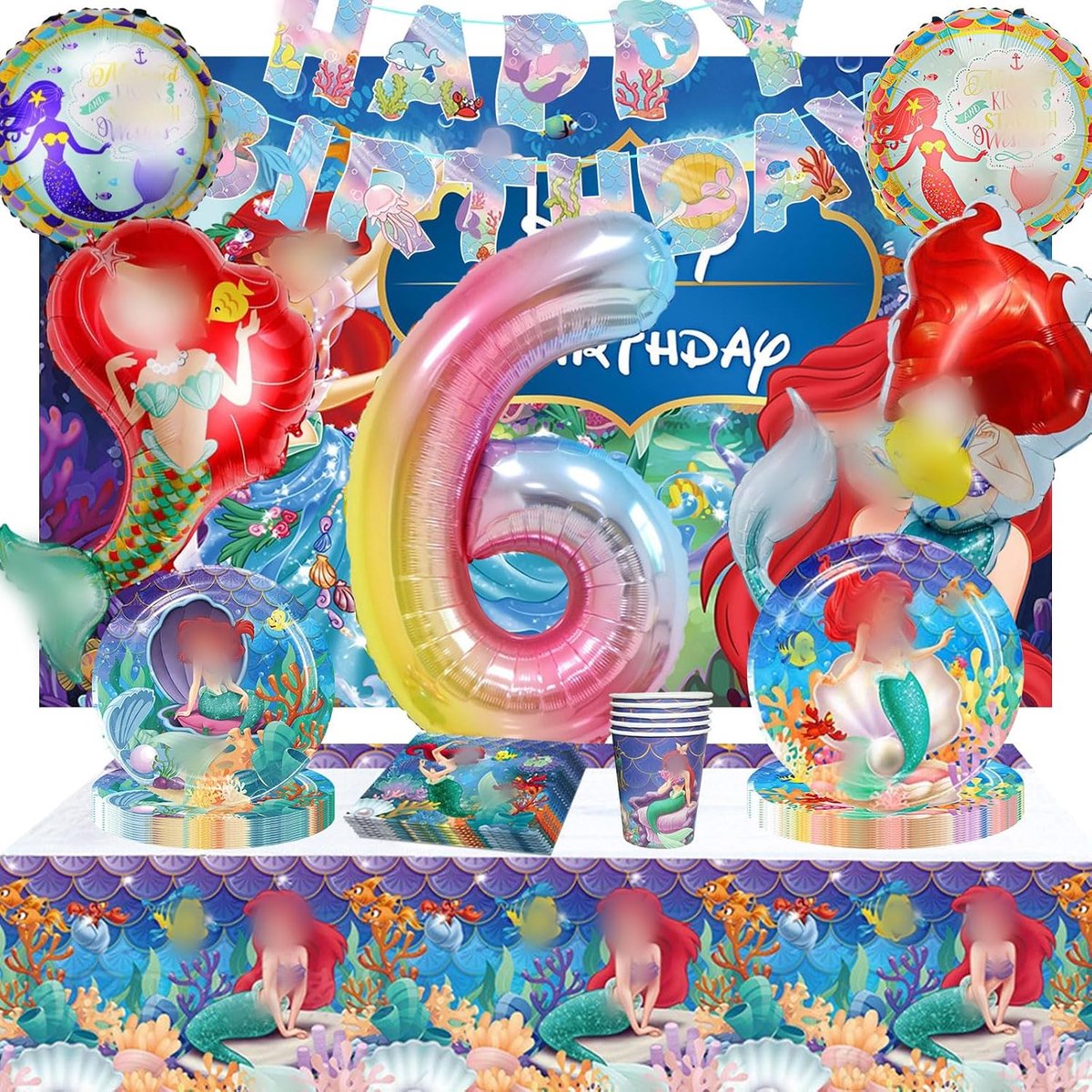 Feestdecoratieset 98e verjaardag - banner, latexballonnen, borden - kleurrijk en duurzaam - compleet voor een feest - ShopVlot