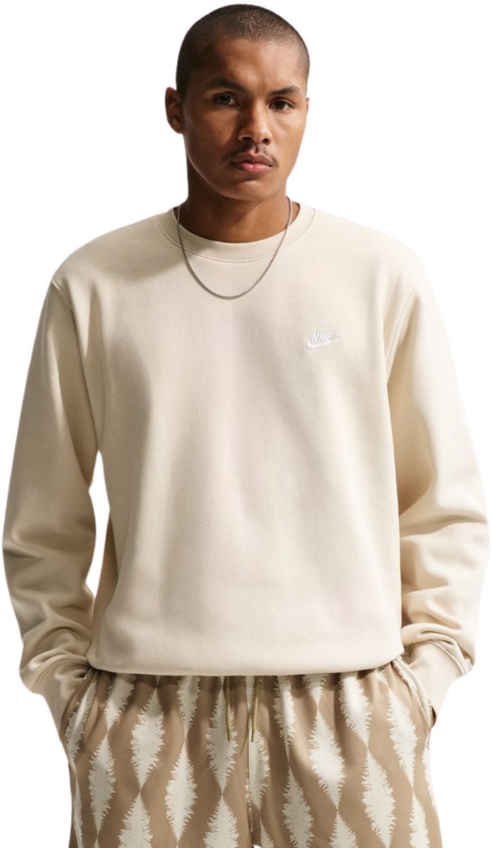 Nike Club BB Sweater Heren Beige - Maat S