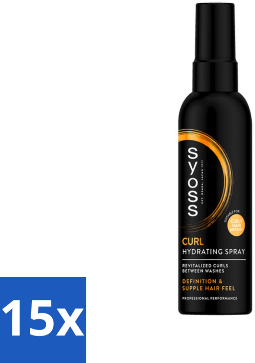 Syoss - Curls - Haarspray - Veerkrachtige Krullen - 150 ml - Bulkverpakking - 15 stuks
