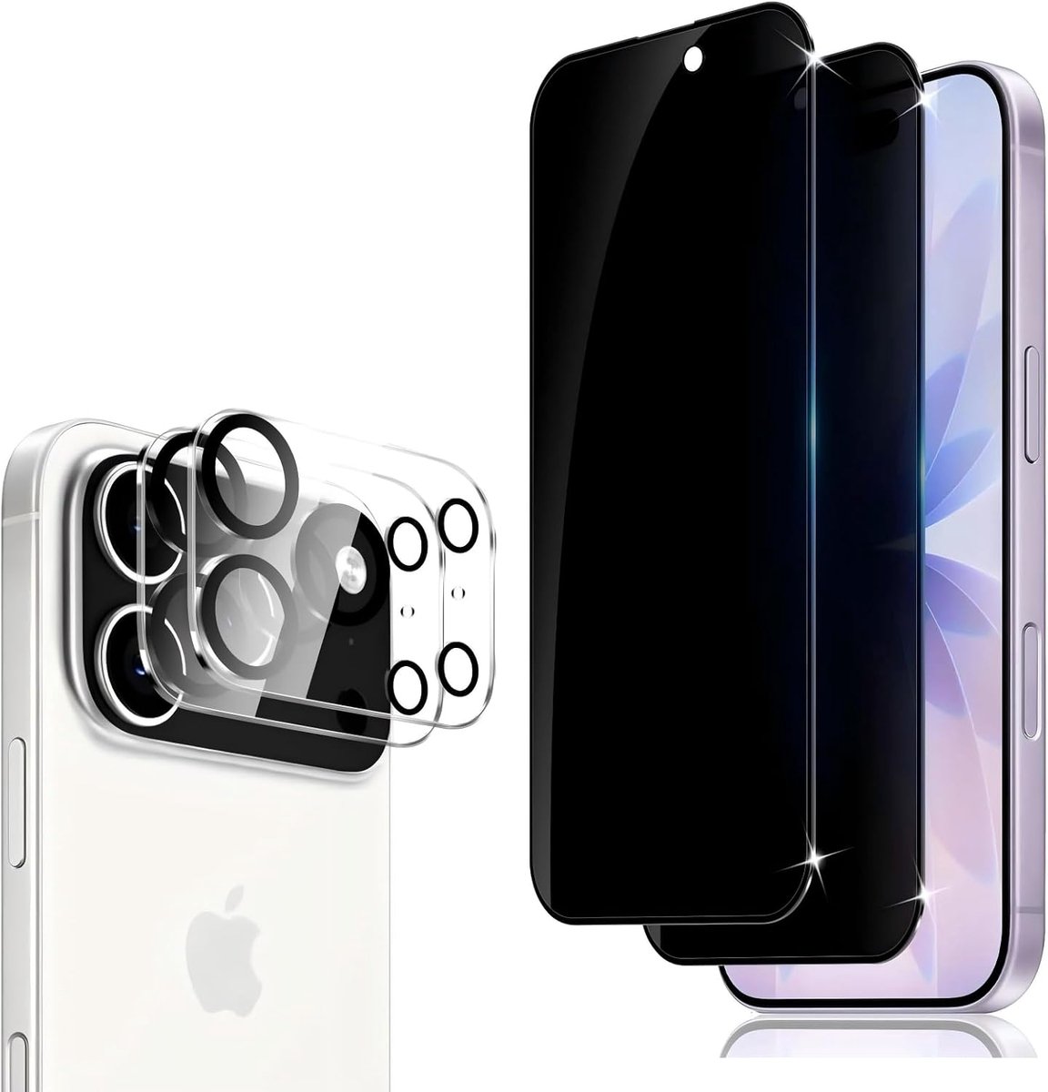 Privacy Screen Protector 1 Pro Max - 2 Pack Tempered Glass - 9H Hardheid - Dubbele Bescherming - ShopVlot