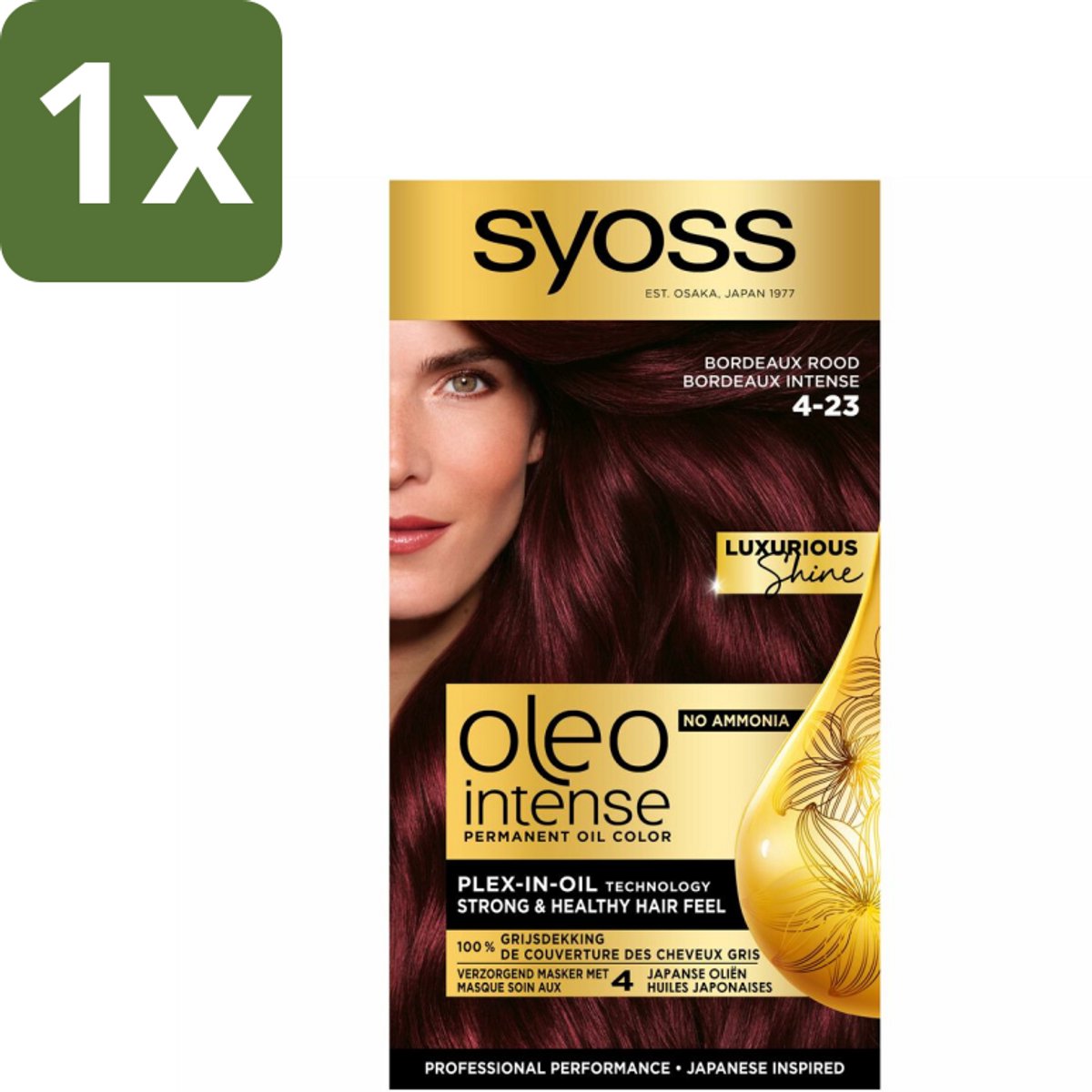 Syoss Oleo Intense - Haarverf - 4-23 - Bordeaux Rood - 115ml