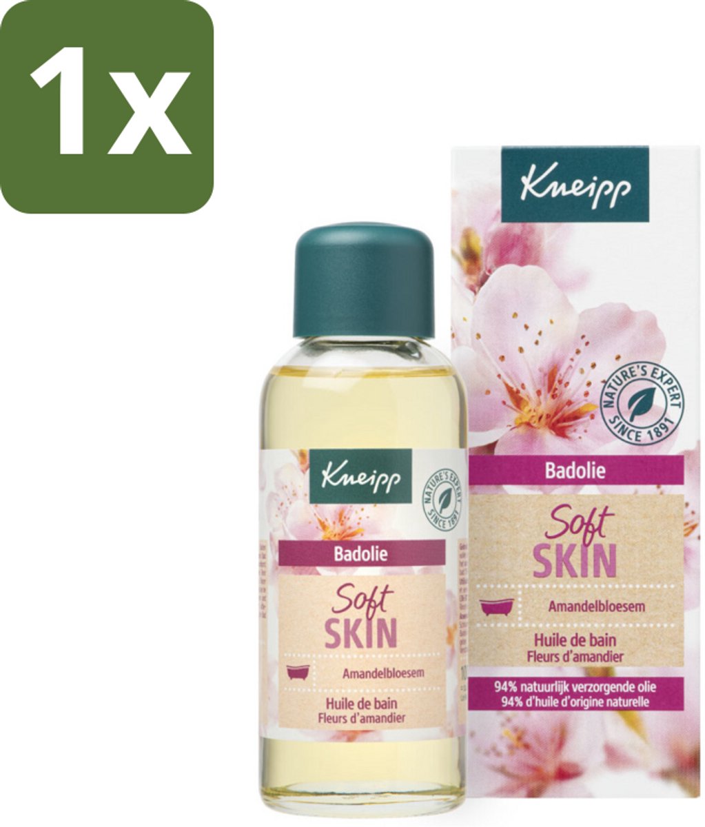 1 x Kneipp - Badolie - Amandelbloesem - Voor droge en gevoelige huid - 100 ml - Badolie - Droge Huid - Gevoelige Huid - Amandelolie - Huidverzorging
