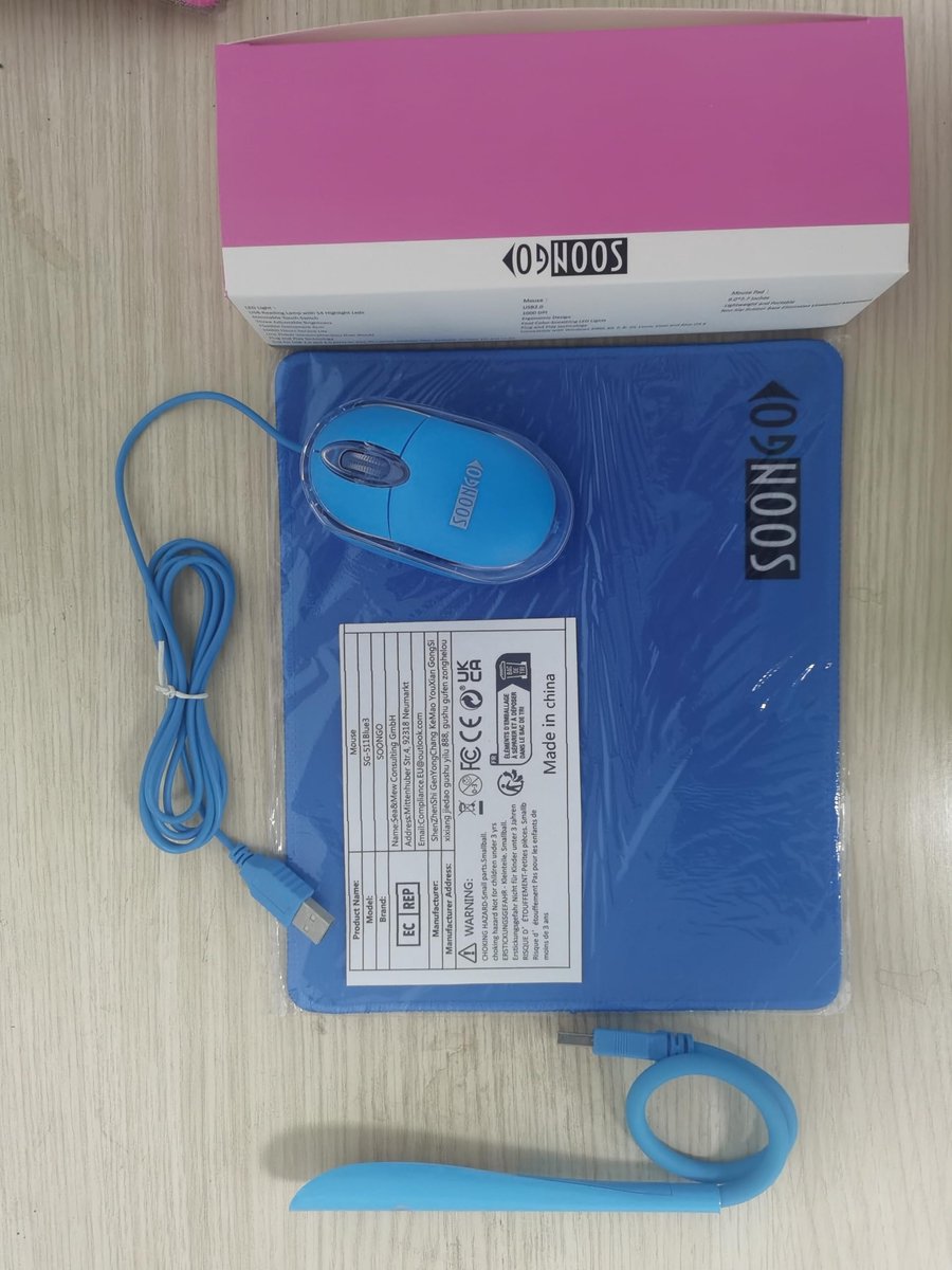 Muismat Kids - Antislip Rubber Ondergrond - USB LED Leeslamp - Ideaal voor Laptopgebruik - ShopVlot