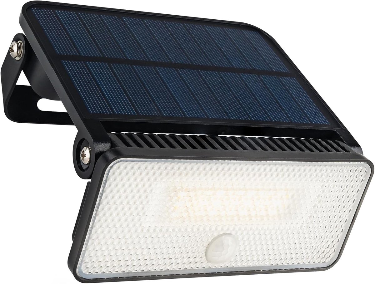 Sensor lampjes met bewegingsmelder - Wit - 1000 Lumen - Led Buitenlamp op Zonne-energie - Voor Buiten