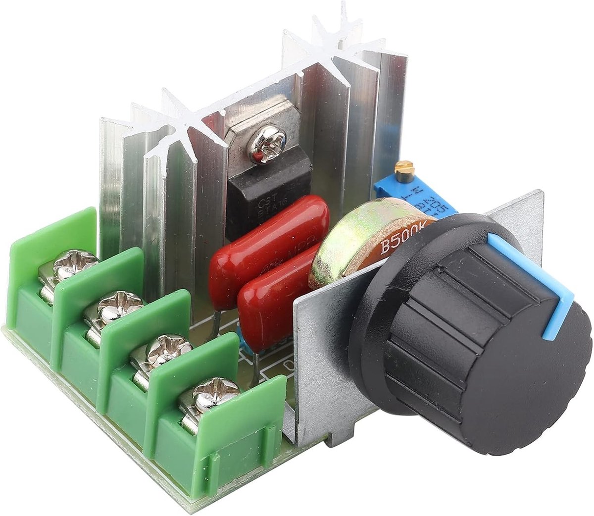 Spanningsregelaar Dimmer - Zwart - 2000W 25A - Voor AC 220V en LED Toepassingen - Voor Huishoudelijke Apparaten