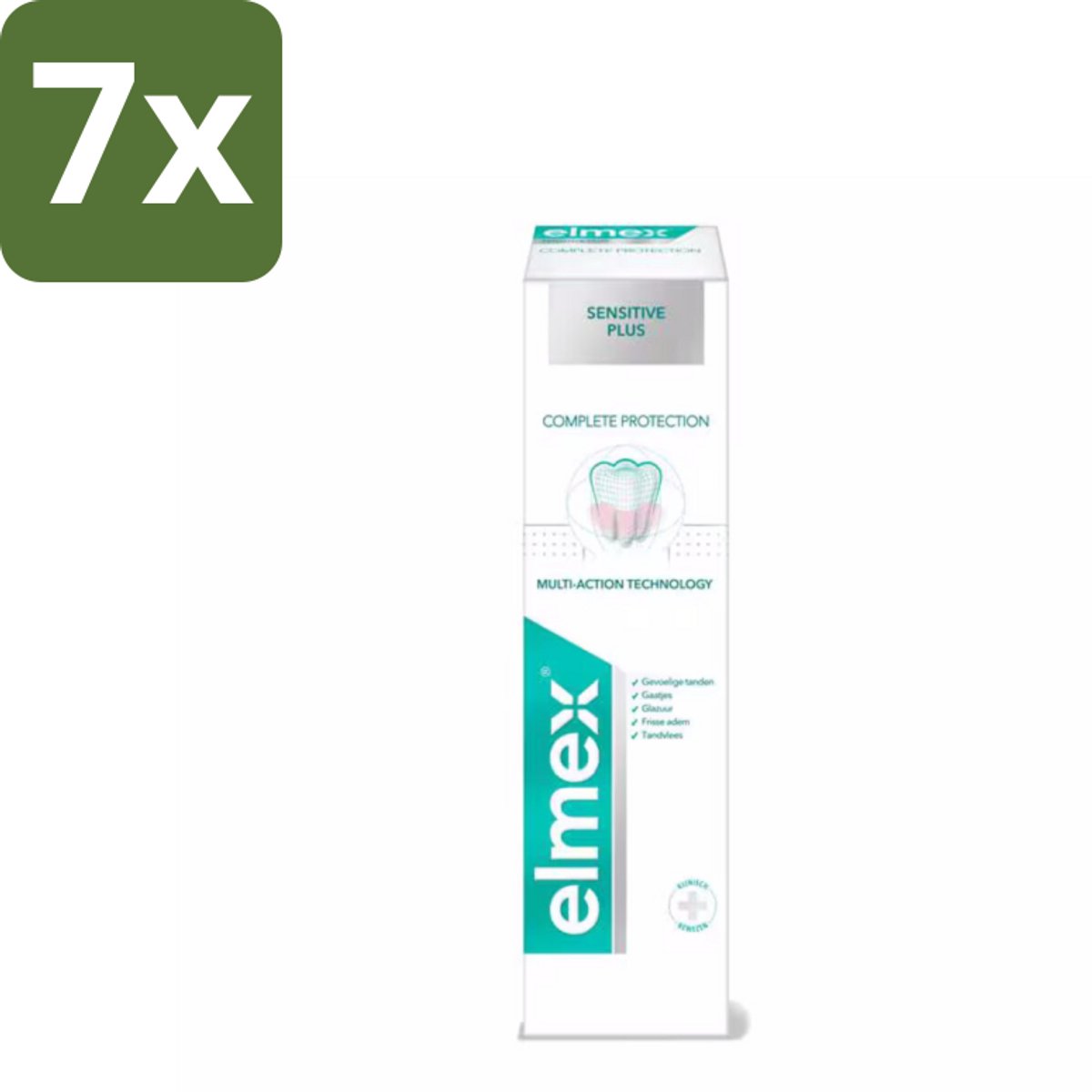 Elmex - Tandpasta - Sensitive Plus - Complete Care - 75 ml - Bulkverpakking - 7 stuks