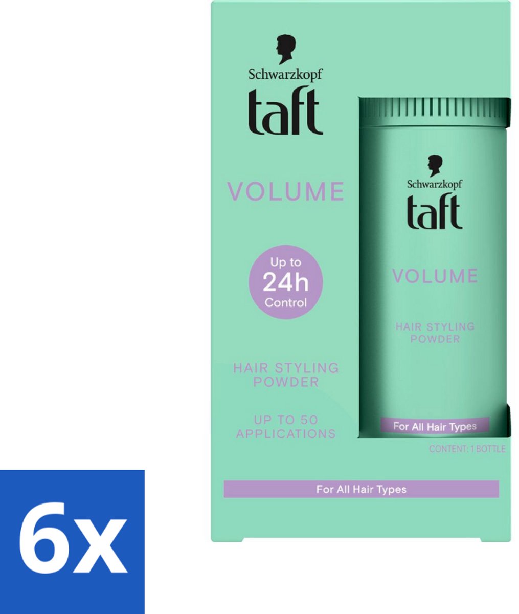 Taft - Volume - Hair Styling Powder - Instant volume - 10 gr - Voordeelverpakking - 6 stuks