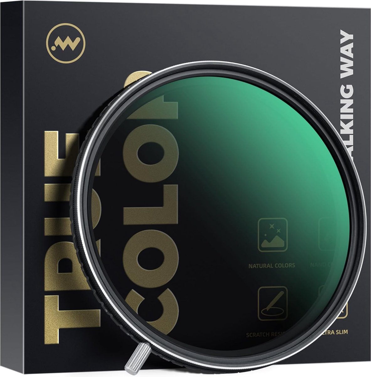 ND filter variabel 77mm - ND2-ND32 - neutrale densiteit - voor nauwkeurige kleurweergave - ShopVlot